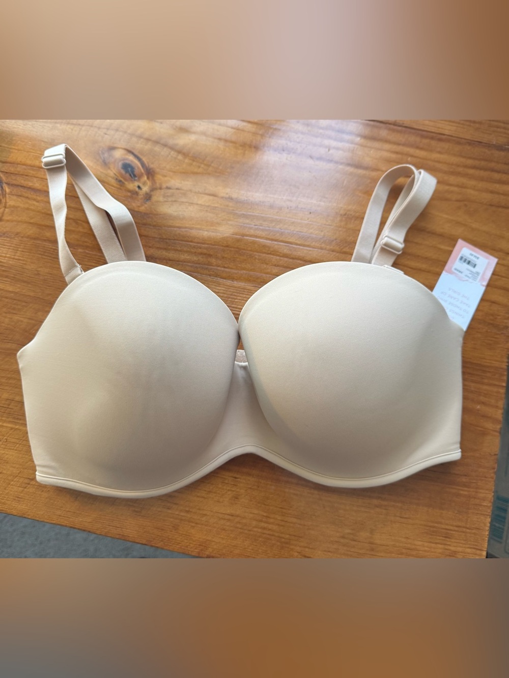 Cacique Smooth Strapless Multi Way Convertible Bra - Cream